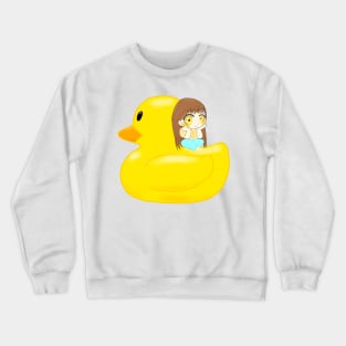 Duck Chibi Girl Crewneck Sweatshirt